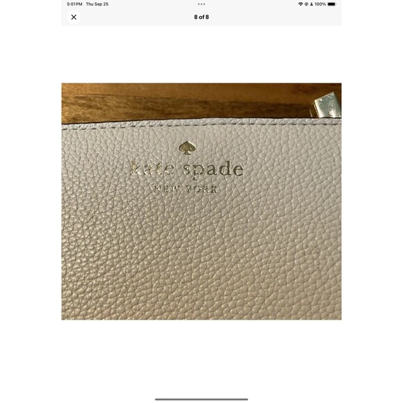 Kate Spade Darcy Large Slim Bifold Leather Wallet In Warm White NEW WITHOUT TAG - Picture 8 of 8